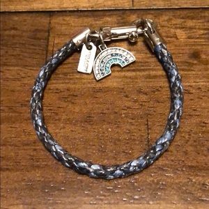 Authentic Coach Rainbow Braided Bracelet